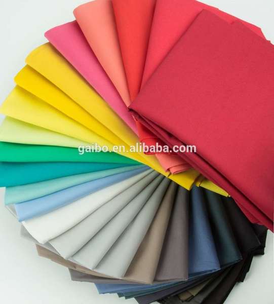 Polyester cotton TC 80/20 65/35 bleached dyed pocket fabric for t-shirt